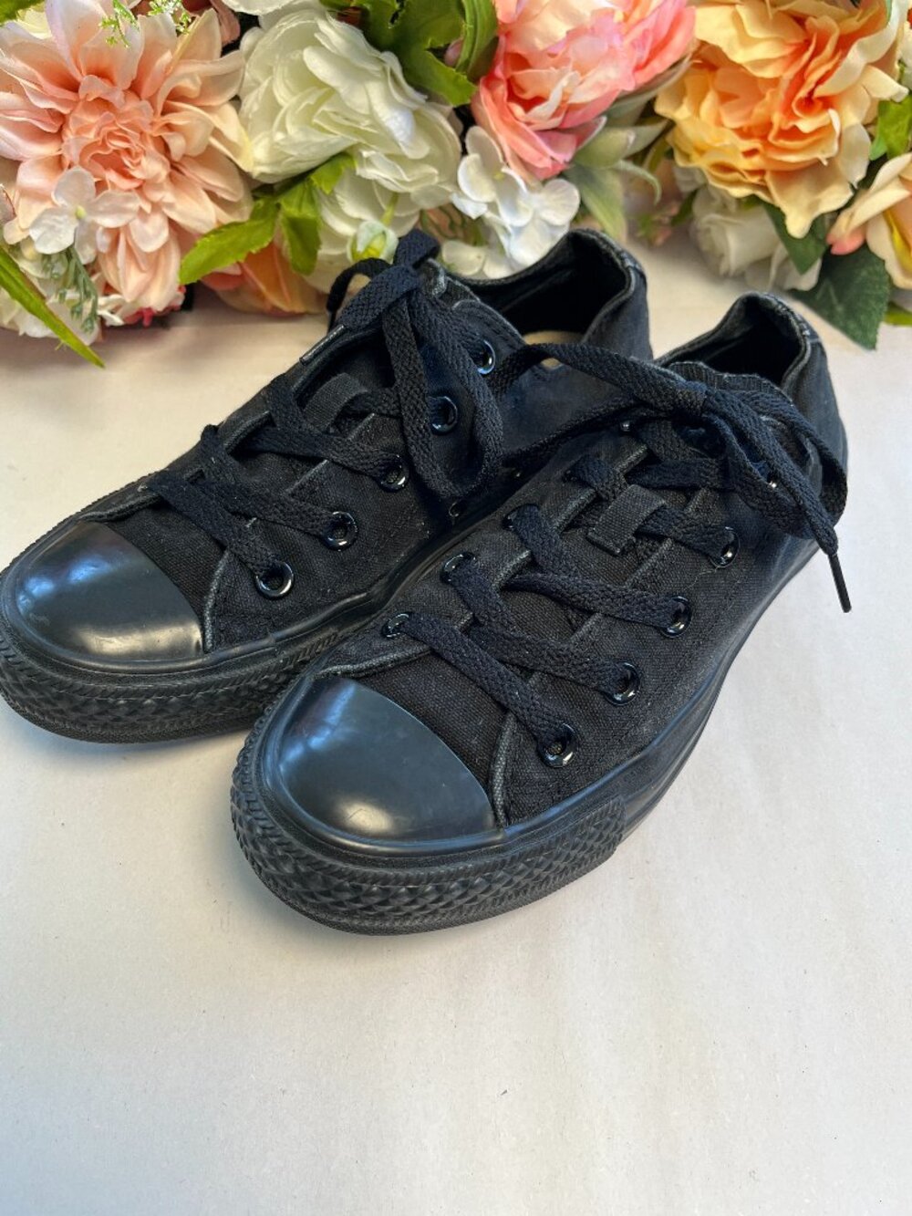 Converse Chuck Taylor All Star Ox Black Monochrome M5039 Sneakers Size 6